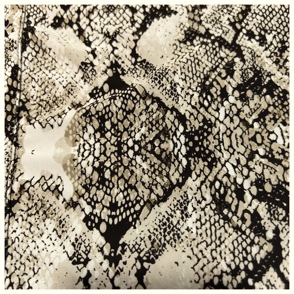 INC International Concepts, Snake Print, V Neckline Long Sleeve Top - Picture 2 of 7